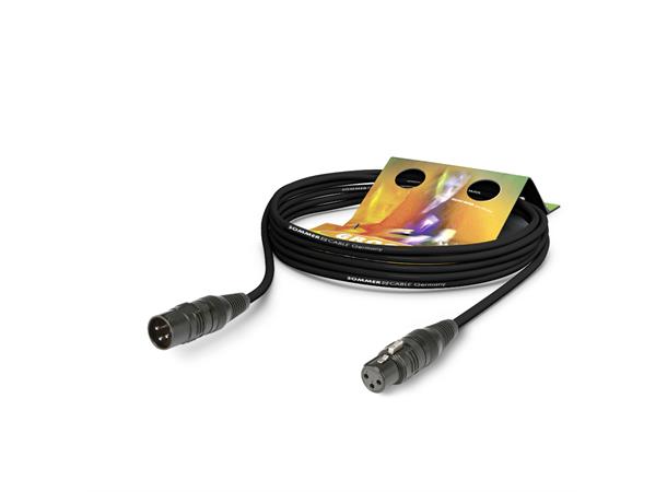 MC The Stage, sort,  5,00m XLR/XLR Hicon. 