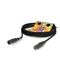 MC The Stage, sort,  5,00m XLR/XLR Hicon.