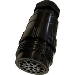 Socapex kompatibel plugg female m/krympepinner