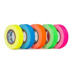 Fluorescent Pack 12mm x 5.4m Green, Yellow, Orange, Pink, Blue