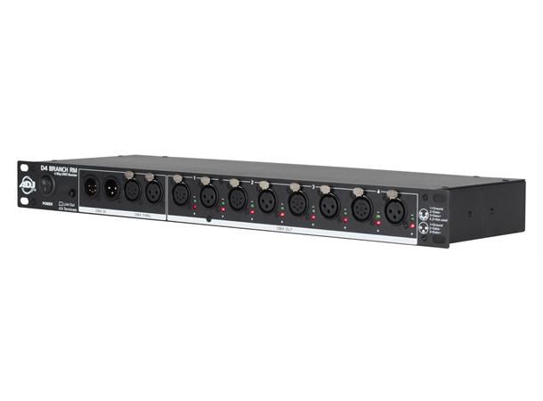 D4 Branch RM DMX splitter 4-way distributor/booster 