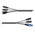 Hybrid Multicore Monolith  10,00m 2xLyd Schuko Plug &amp; f3pin/PowerCON &amp; m3pin