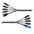 Hybrid Multicore Monolith  5,00m 4xLyd Schuko Plug & f3pin/PowerCON & m3pin
