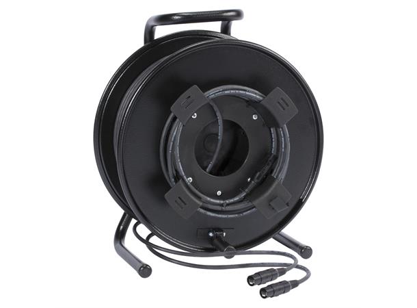 Nettverkskabel 2 X CAT7 PUR Schwarz, 70,00m 