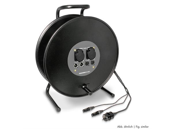 AES / EBU, DMX power system - HT380-SW Schuko (IP54)/XLR 3-pole 3 x 1,5mm² 