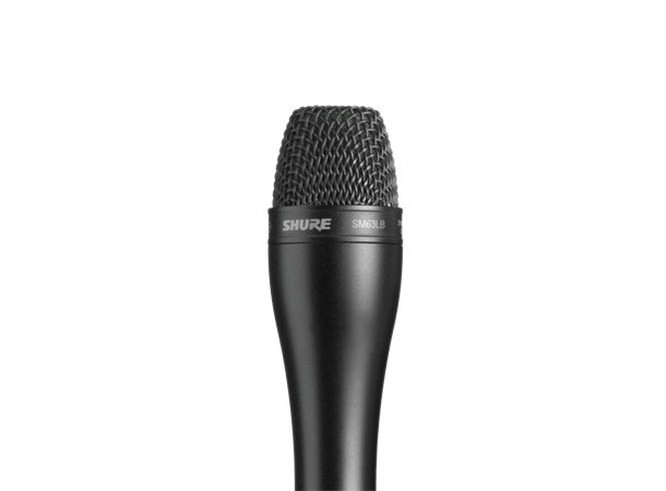 Shure SM63LB Omnidirectional Dynamic, Extended Handle, Black 